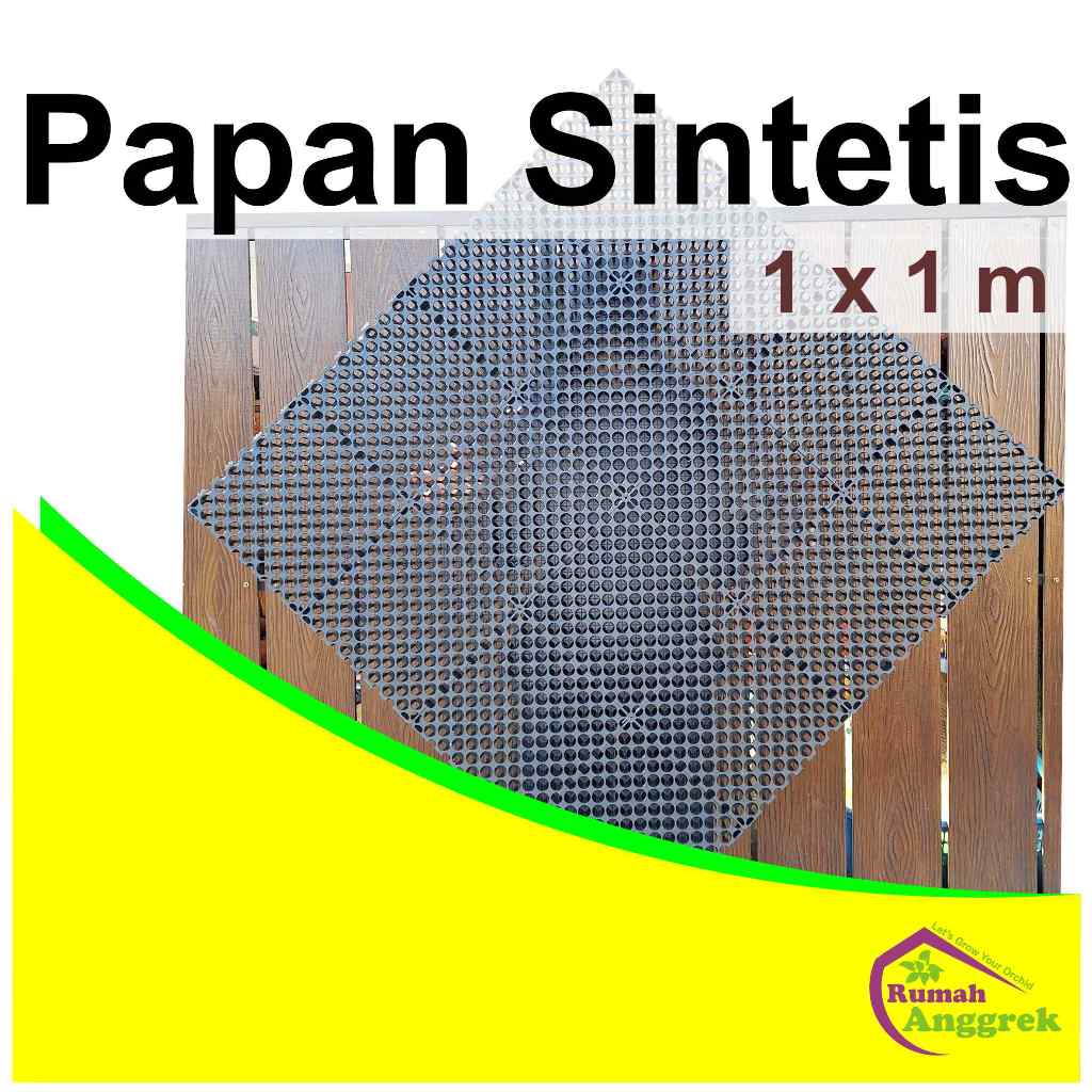 Media Tanam Papan Sintetis 1 x 1 m platycerium pakis anggrek tanaman hias plastik tempel gantung ala