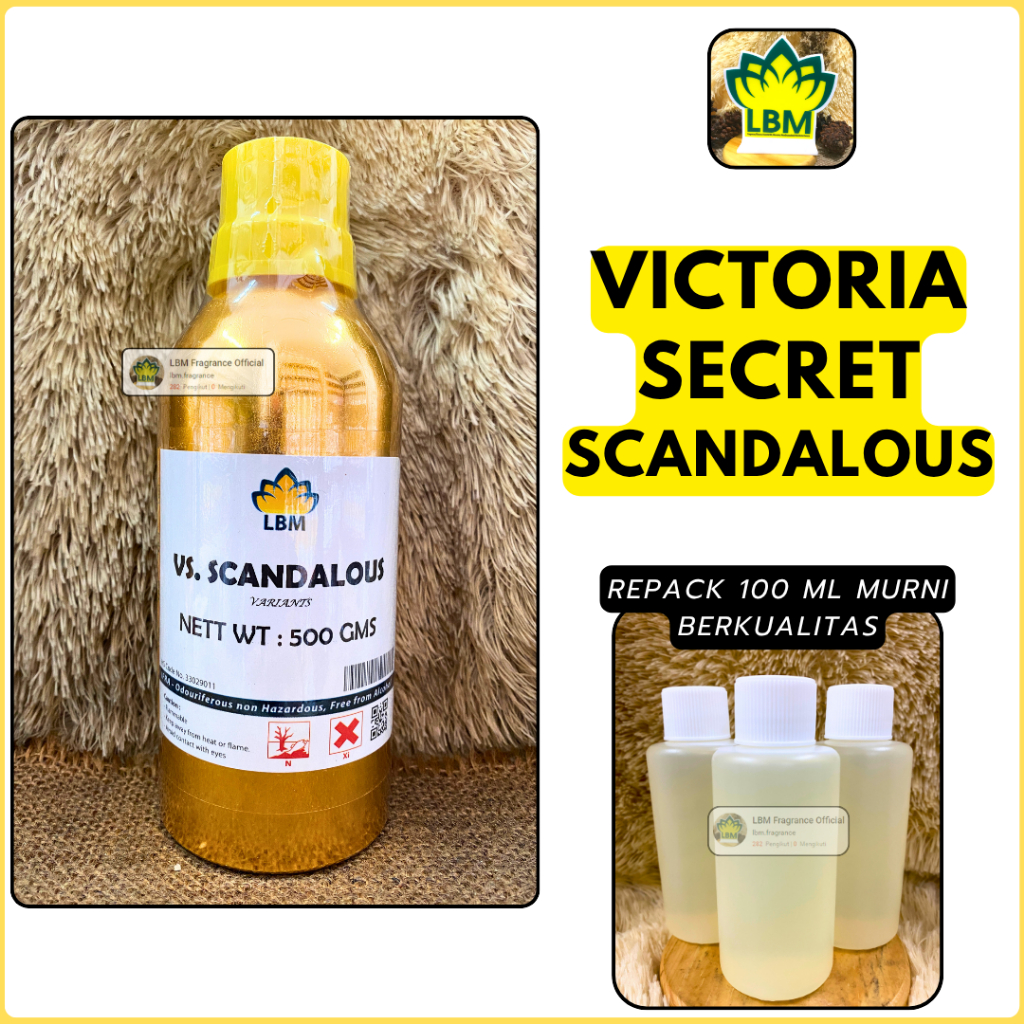 Victoria SCANDALOUS Murni 100 ML Berkualitas LBM Fragrance