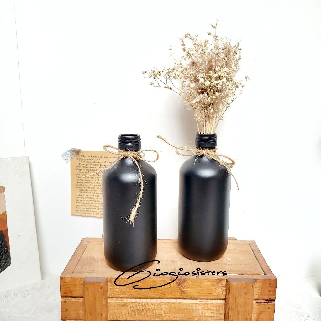 BLACK Vas | Vas Kaca Coklat | Vas Coklat Kaca | Vas Aesthetic | Scandinavian Vase | Vas Bunga
