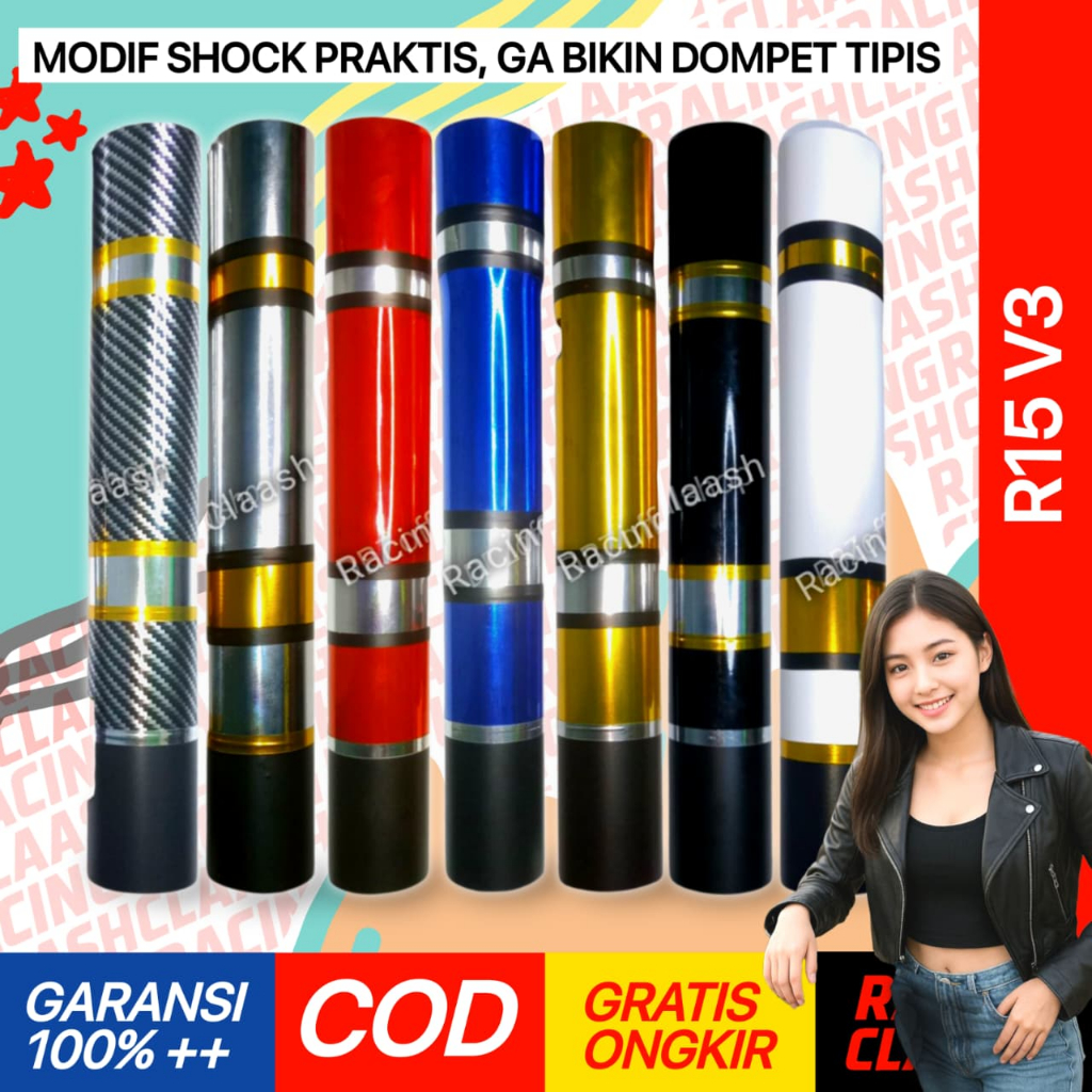 Racing Claash Cover Shock Depan R15 V3 Cover Shockbreaker Sok Skok R15 V3 Old