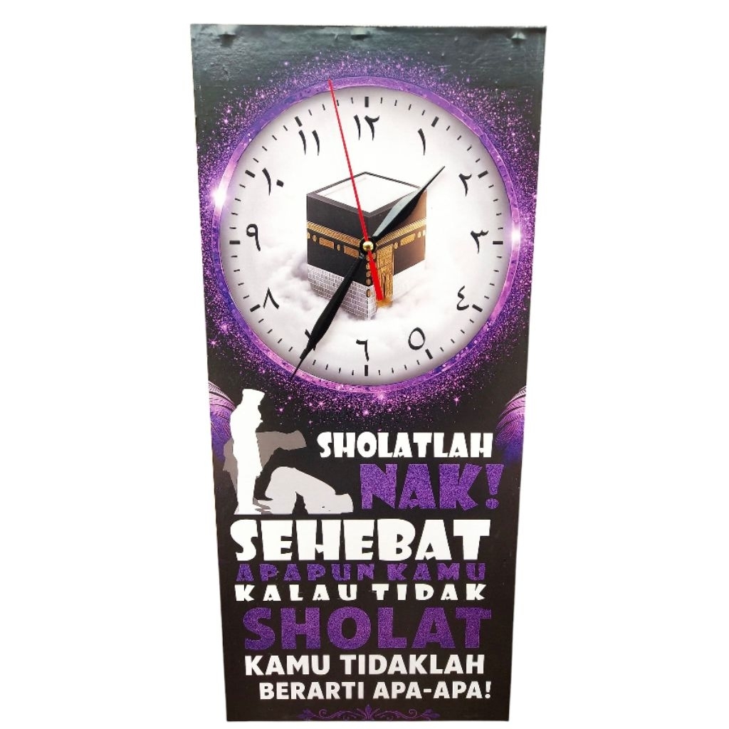 jam analog kayu dinding estetik jati Belanda