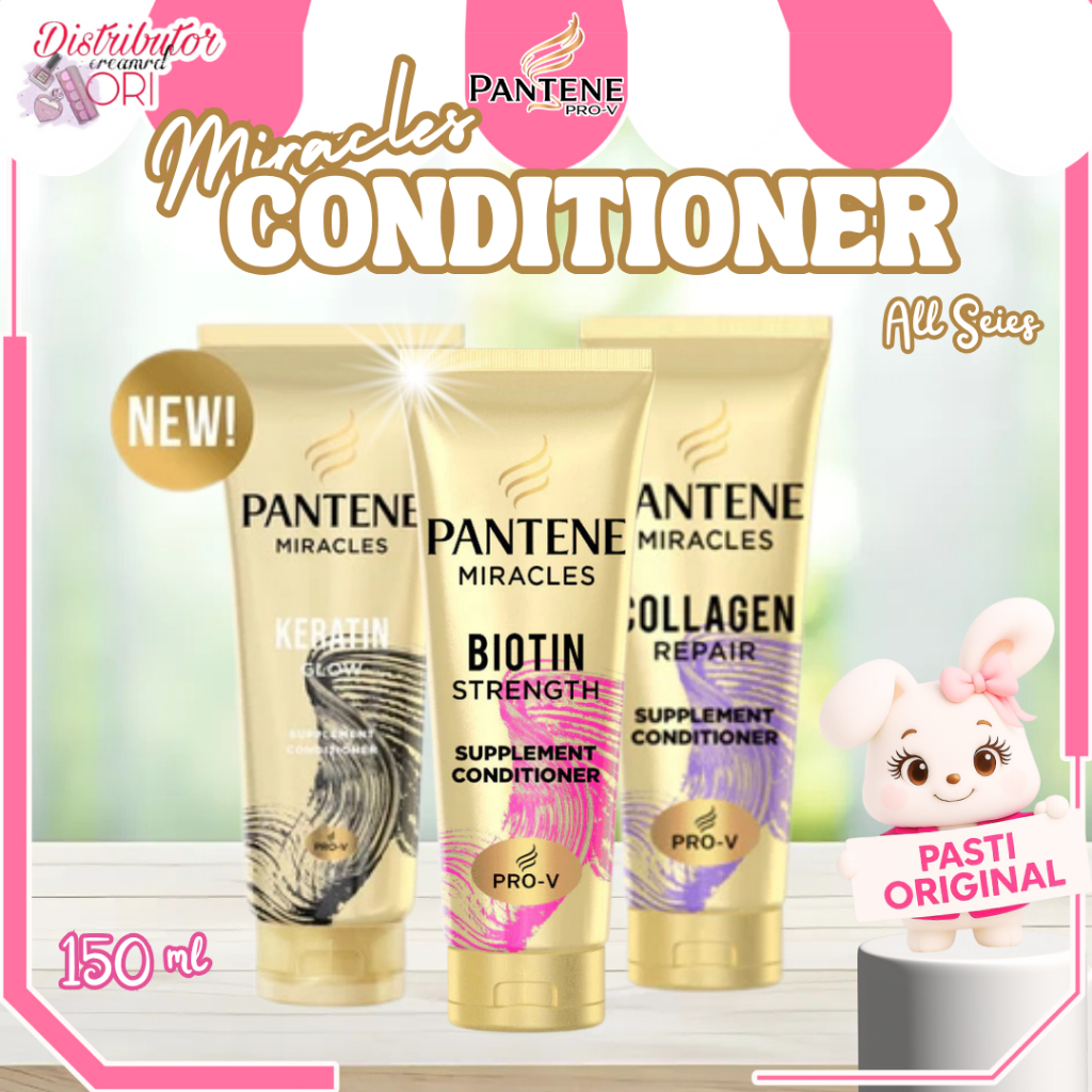 PANTENE Miracles Daily Hair Conditioner All Series | Biotin Strength | Collagen Repair | 150 Ml | Di