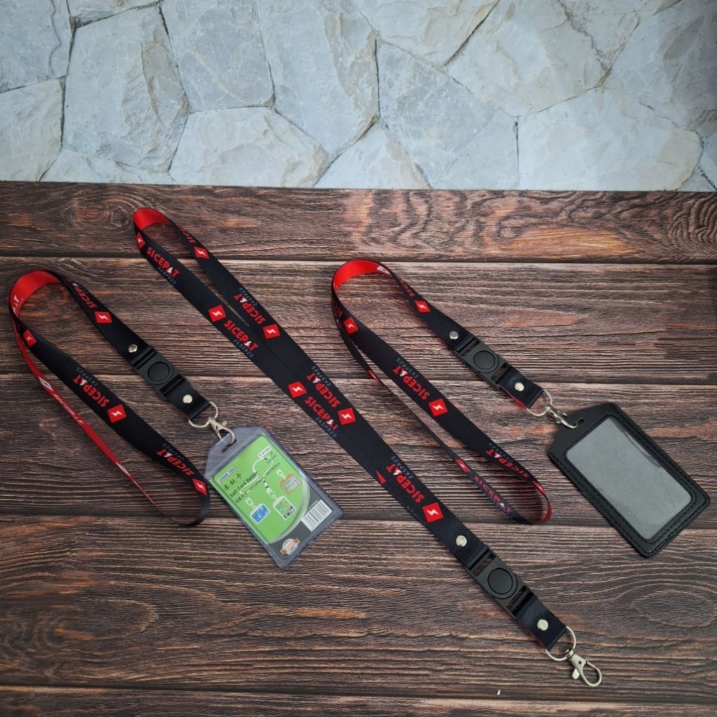 TALI LANYARD ID CARD SICEPAT EXPRESS + CASE/HOLDER (BISA SATUAN) | READY STOK
