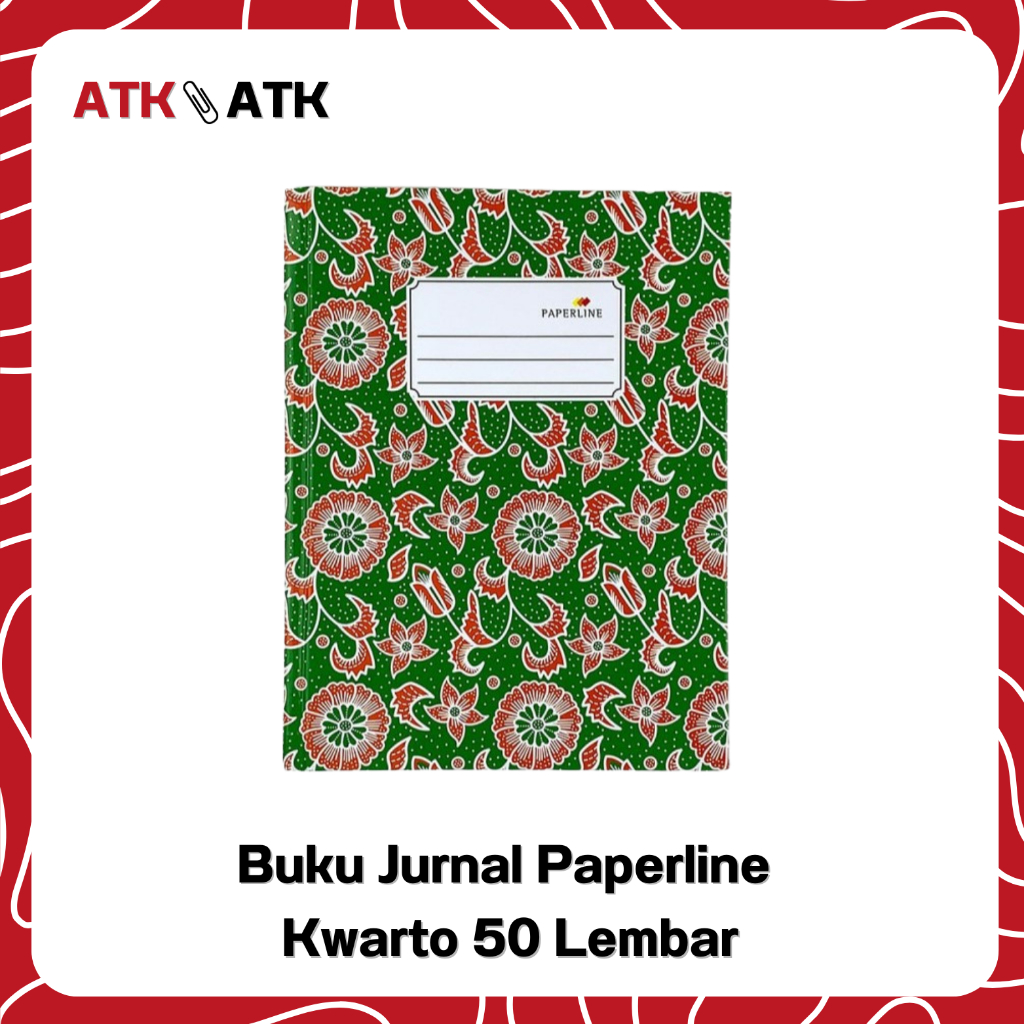 [PCS] BUKU HARD COVER / BUKU JURNAL PAPERLINE KWARTO 50 LEMBAR