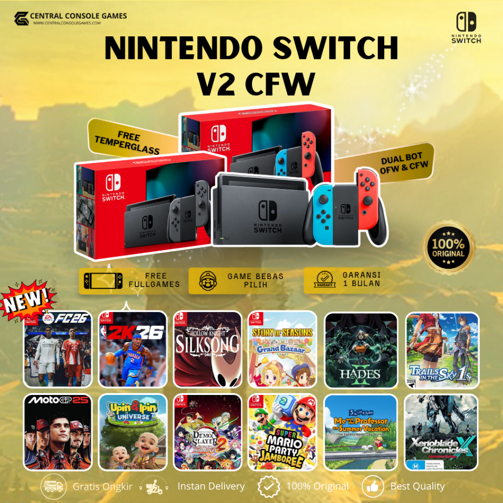 Nintendo Switch V2 CFW [SECOND] Fullset Full Games