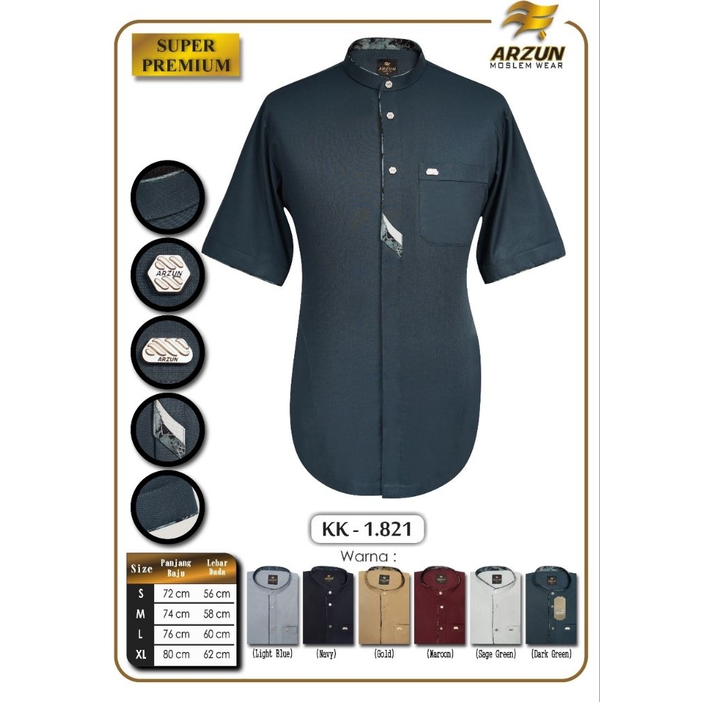 KOKO ARZUN BY HWD SUPER PREMIUM/ KEMKO  TANGAN PENDEK