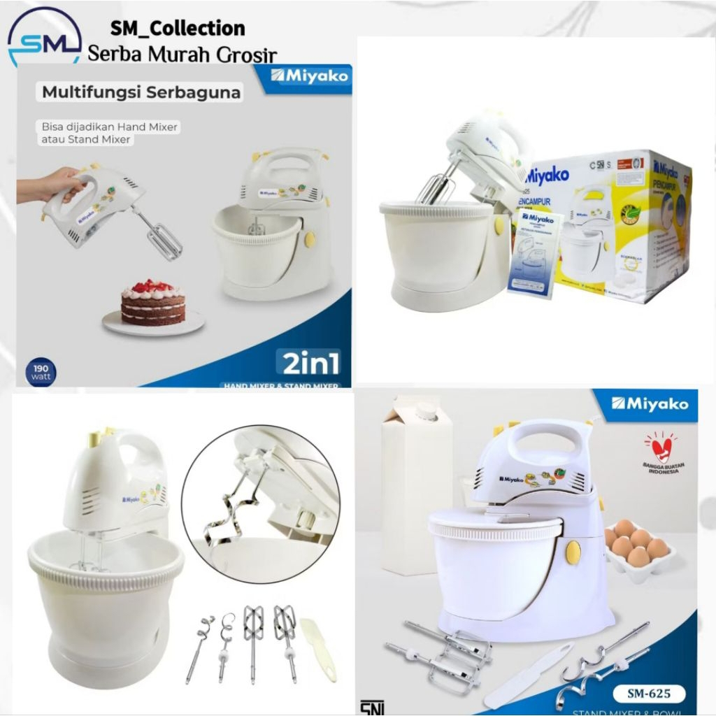 mixer adonan/mixer kue/mixer serbaguna/mixer duduk/mixer MIYAKO SM 625