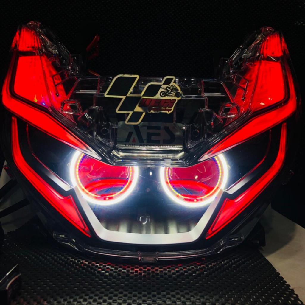 PROJECTOR BILED AES TURBO 3in PCX 160 FULLSET HEADLAMP