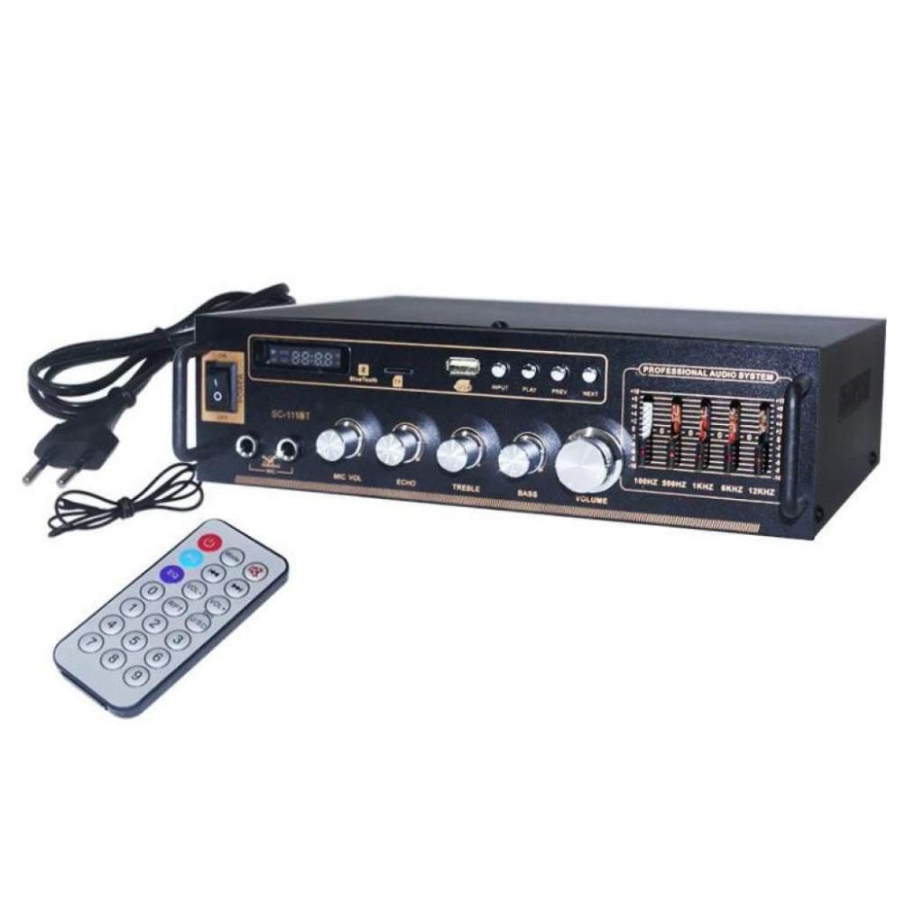 Fleco Audio Power Amplifier SC-111BT Fleco Mini Bluetooth SC111BT Power Ampli Stereo Karaoke