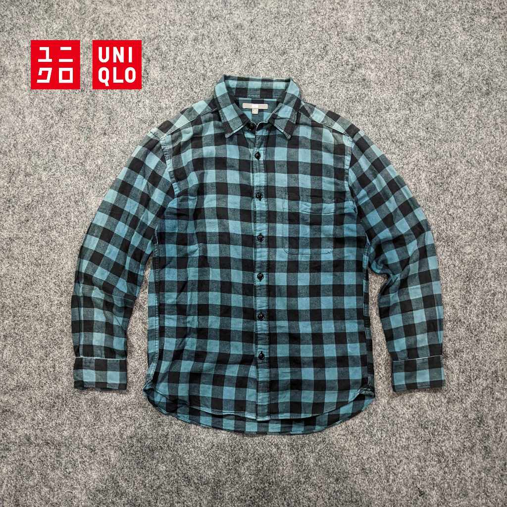 Uniqlo - Kemeja Flannel Pria Dewasa Second Bekas Original - BL65