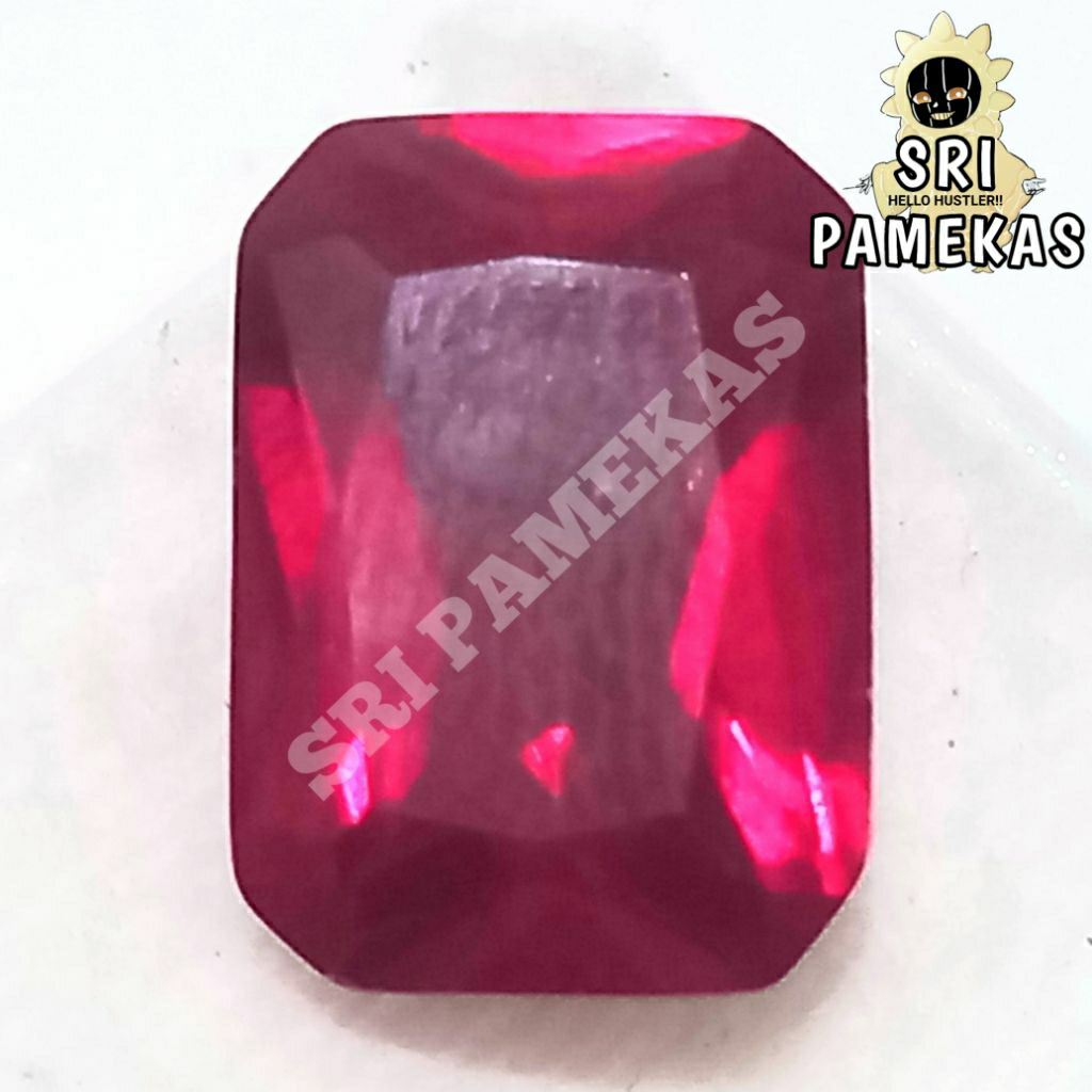 Ultimate Tetragon Series Batu Permata Merah Delima Ruby Siam Rose Bangkok 9 Mohz