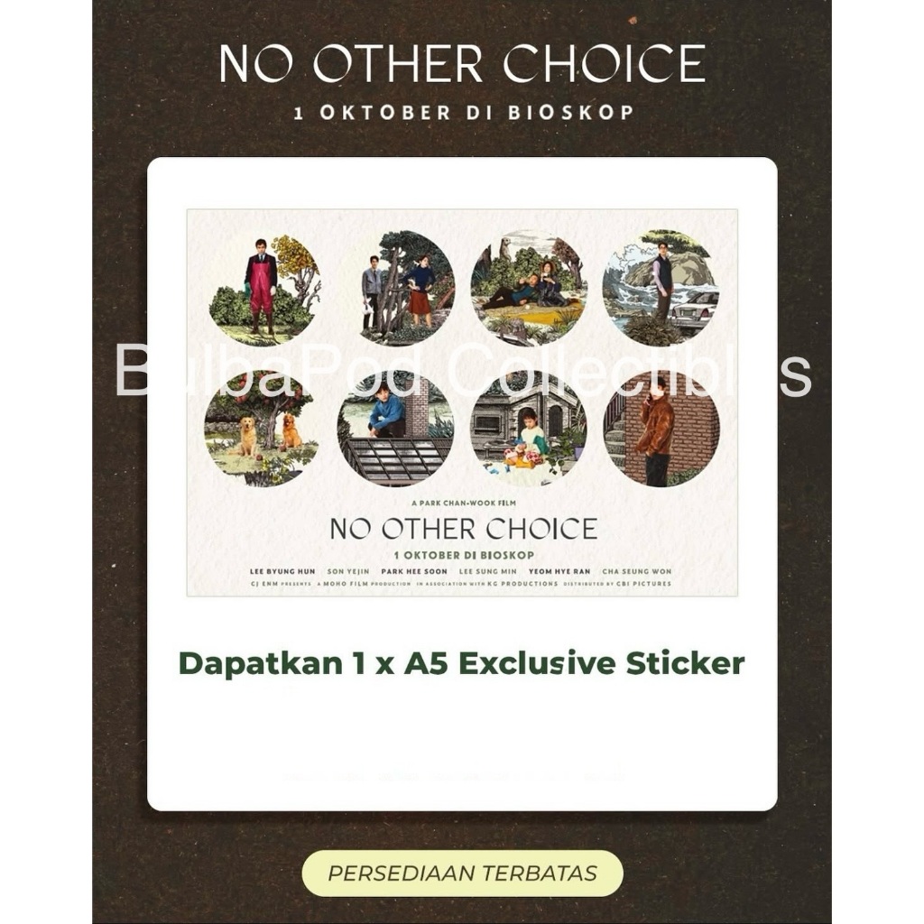 No Other Choice x Cinepolis Official Exclusive Sticker