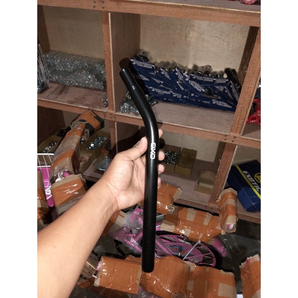 Tiang sadel bengkok buat sepeda bmx 20