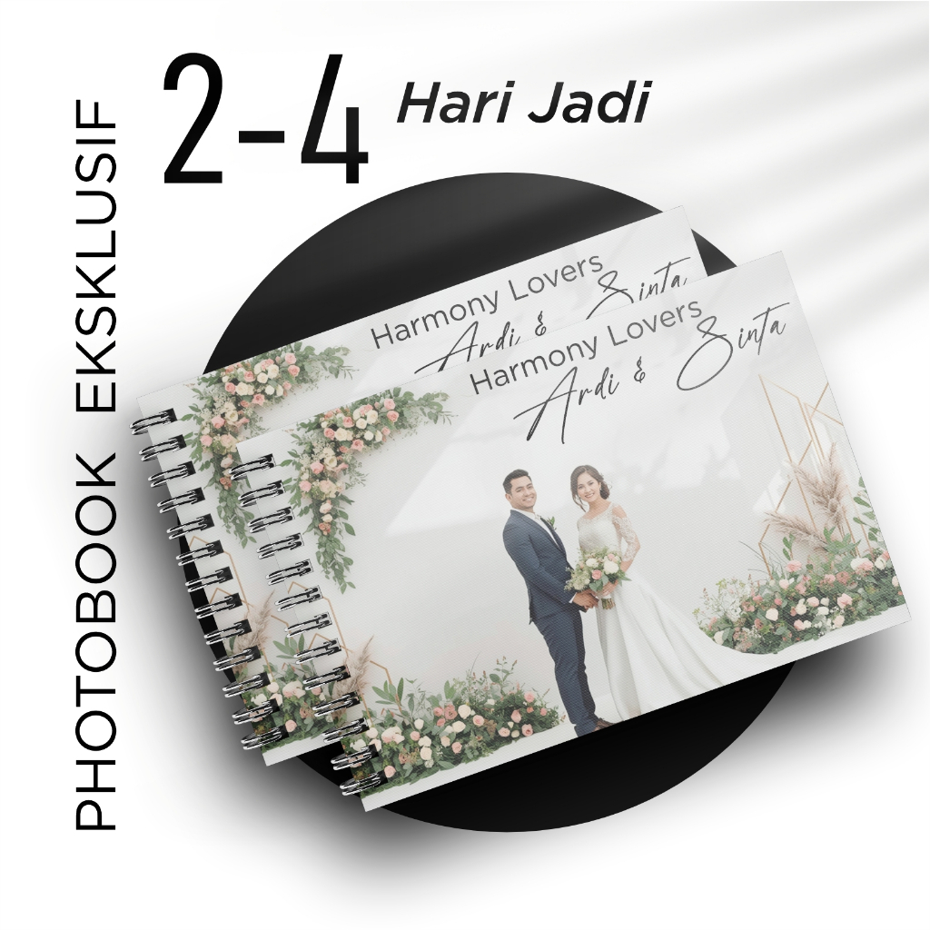 PHOTOBOOK MAGAZINE ELEGAN A5 – Album Foto Kenangan Umroh & Haji | Jilid Spiral Premium | Cetak Foto 