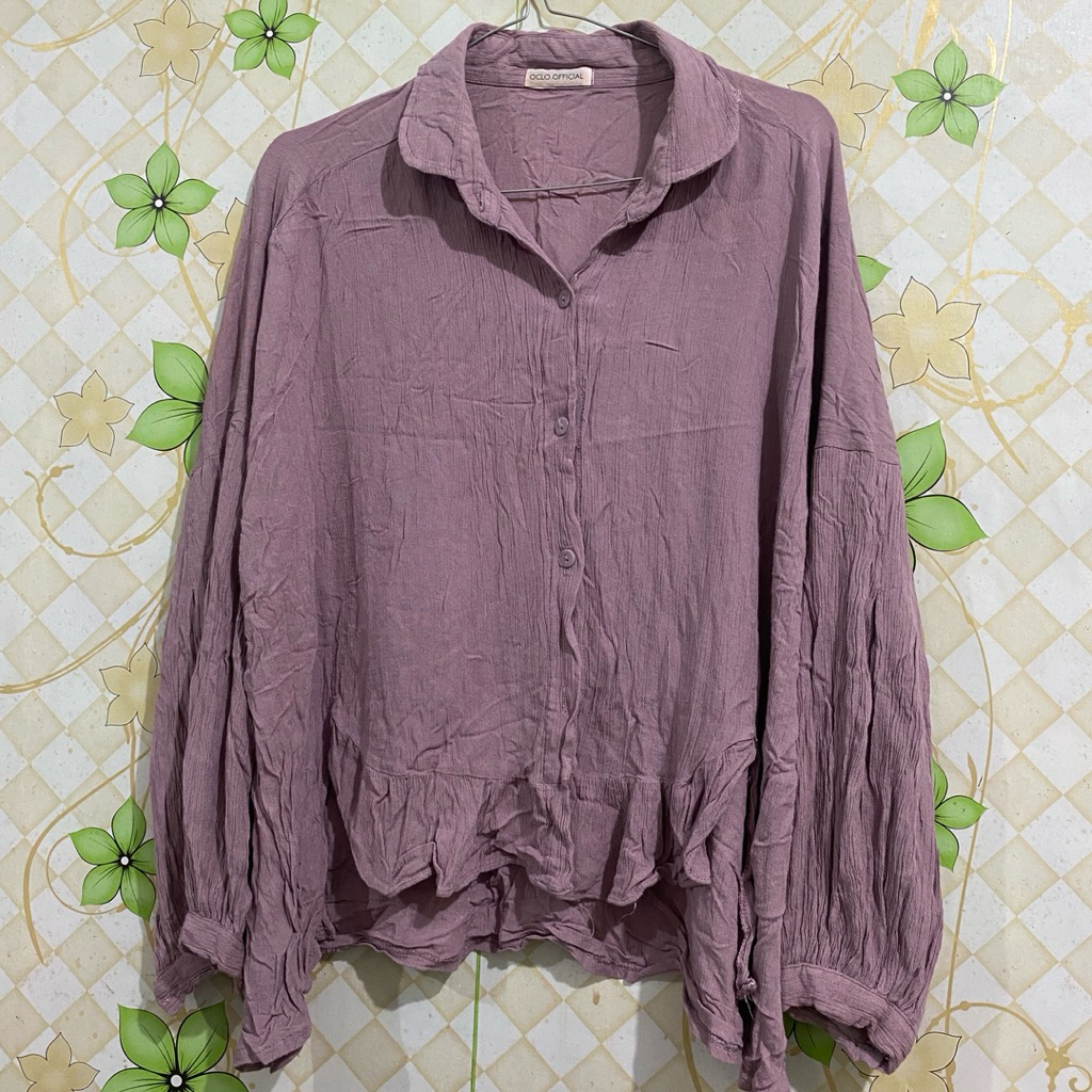[PRELOVED] Kemeja Mauve