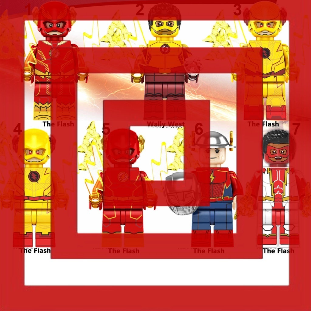 DC The Flash Barry Allen Wally West Action Figure Mini Action Figure Mini