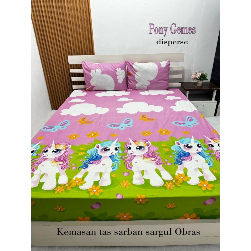 Sprei unicorn kuda pony