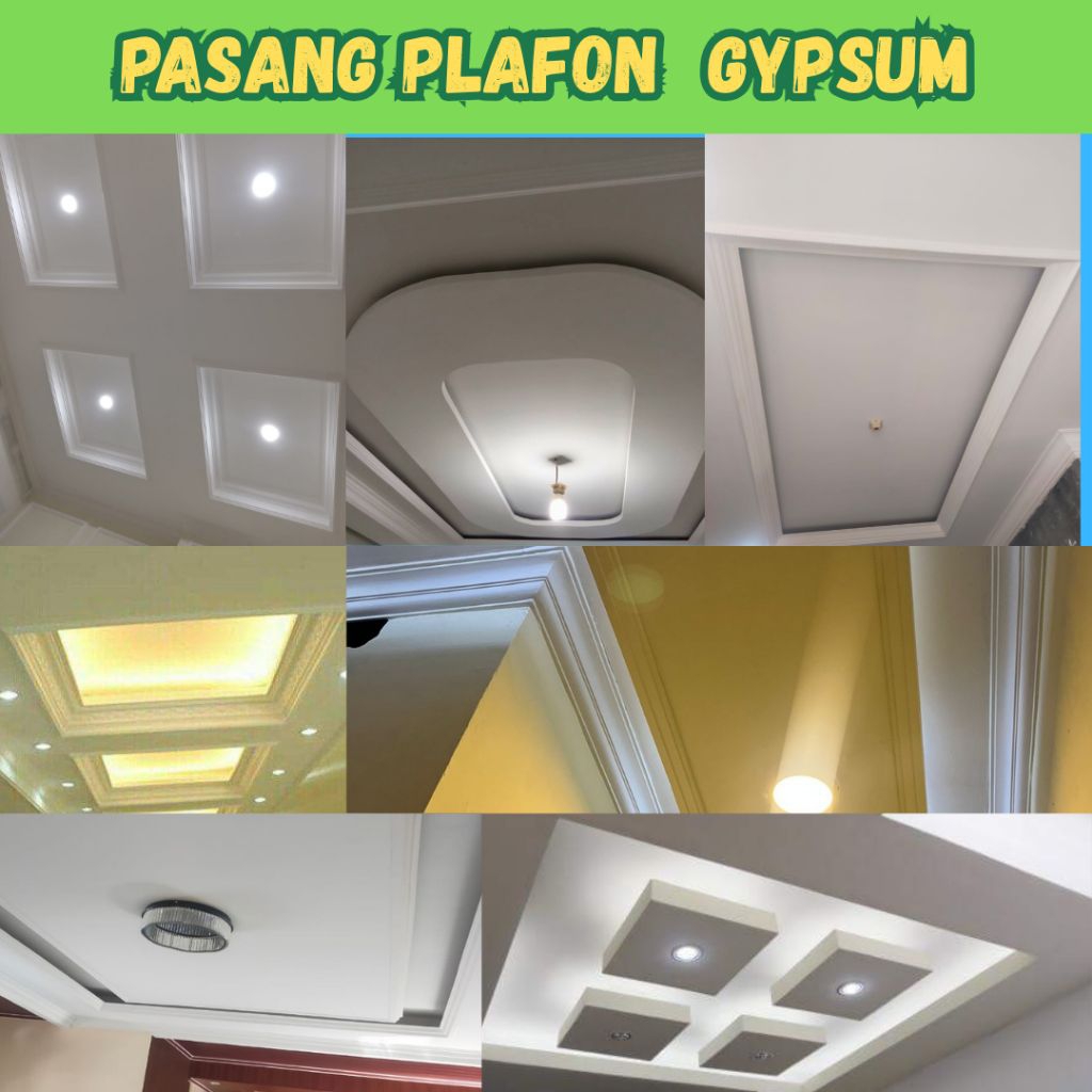 Jasa Pasang Plafon Gypsum Atap Rumah Plus Bahan