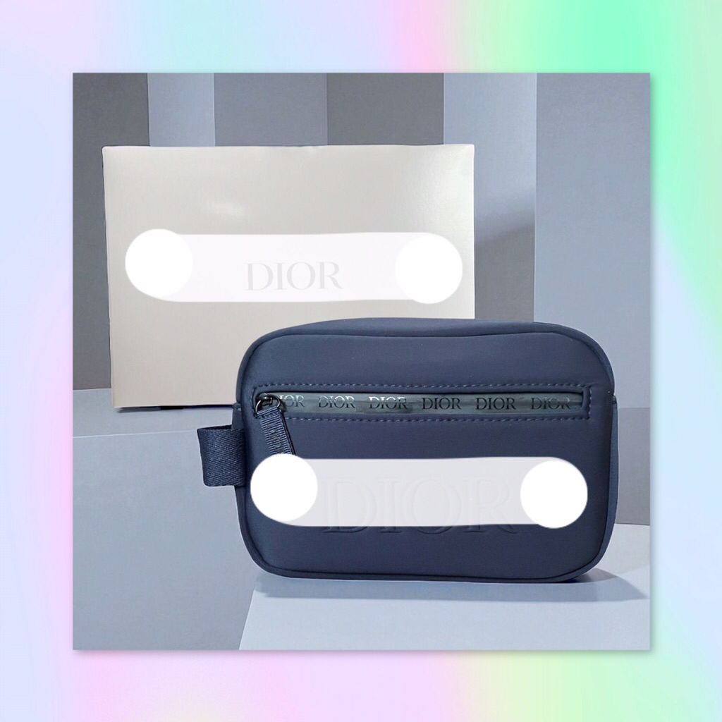 Jelita Royal Beauty Shop - Dior Navy Blue Toiletry Bag- Travel Bag
