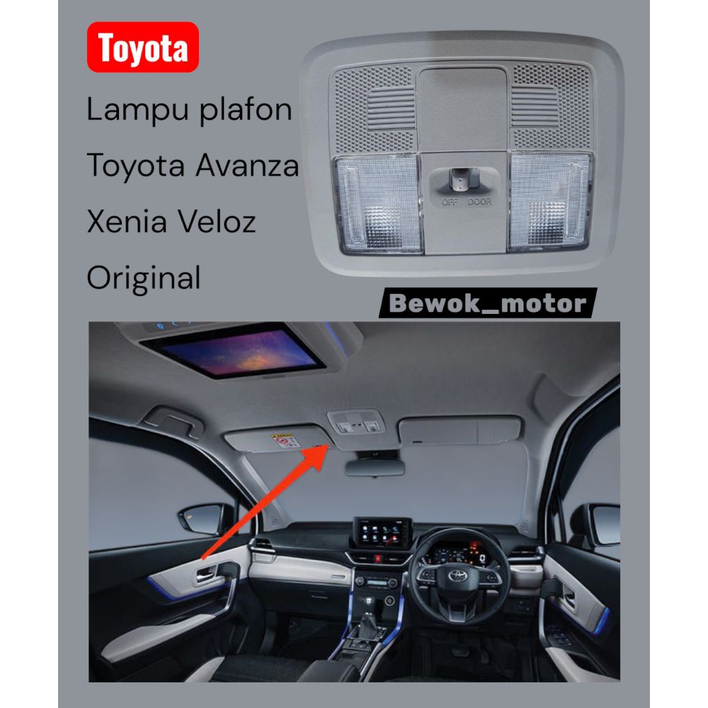Lampu plafon kabin Avanza Xenia Veloz 2021-2022 LED Original