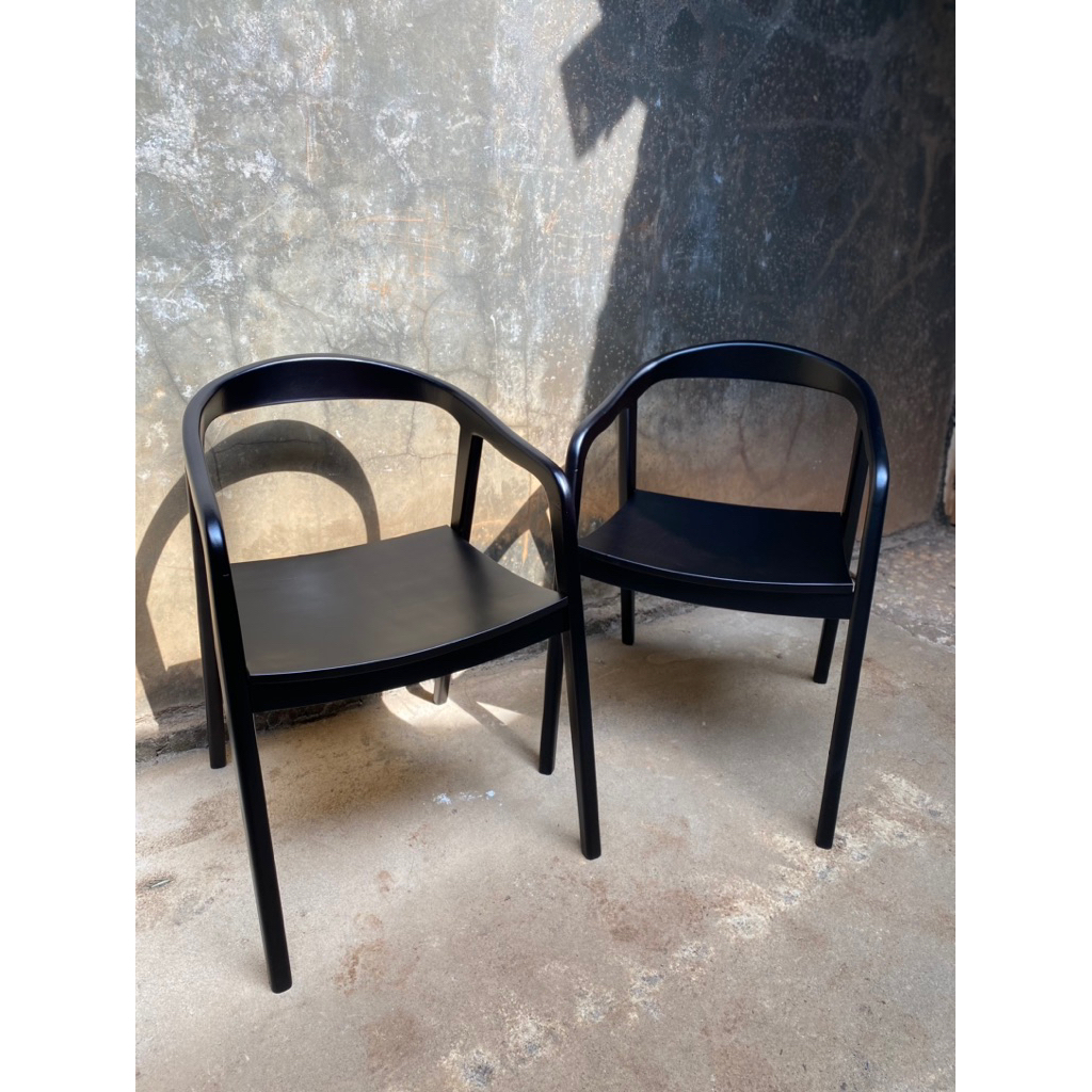 KURSI SELY KOTAK / kursi cafe / kursi makan / kursi teras / minimalis kayu jati murah dan berkualita