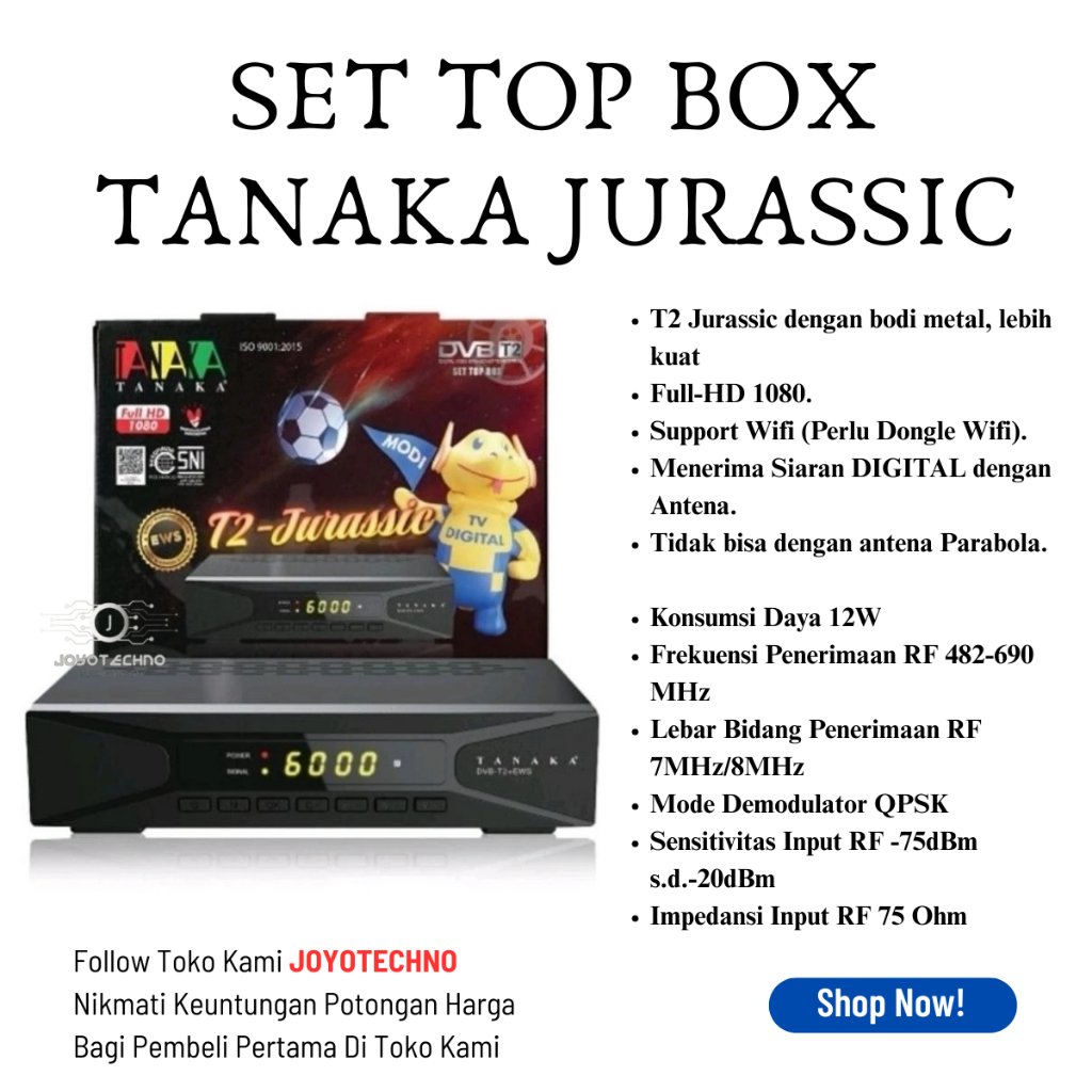 STB Tanaka Jurassic body besi / Set Top Box Tanaka Jurasic DVB-T2