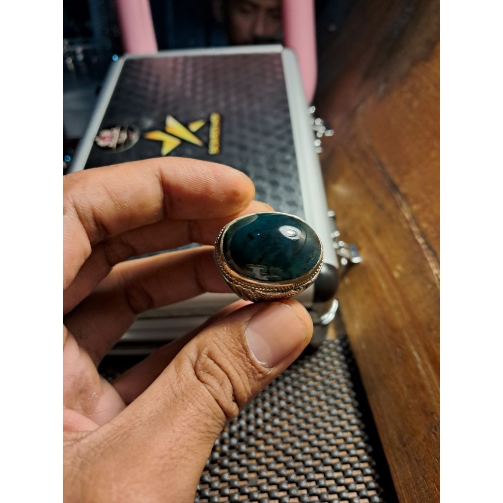 Bacan Kembang Pecah Biru Dim Jumbo