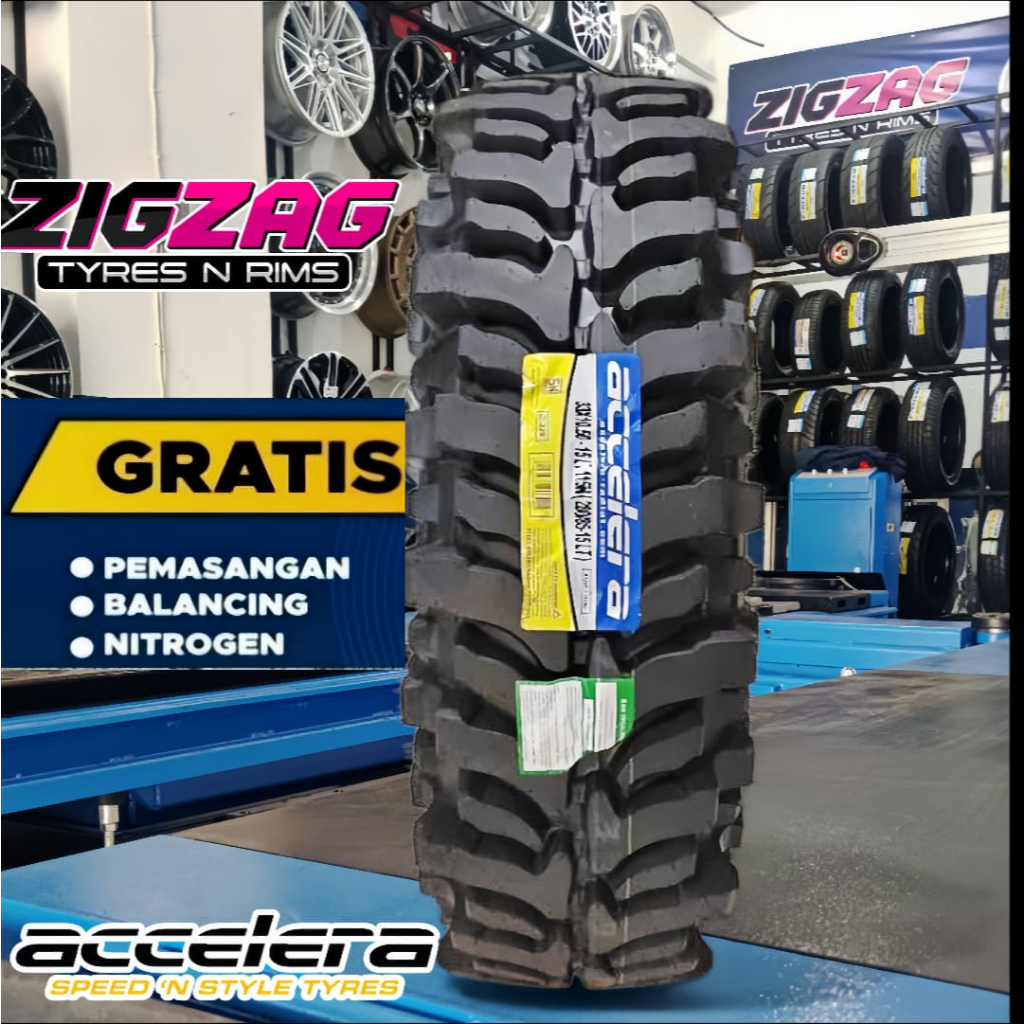 Ban Mobil Offroad Ring 15 ACCELERA BADAK EXTREME 33 10,5 R15 Ban lumpur Awet