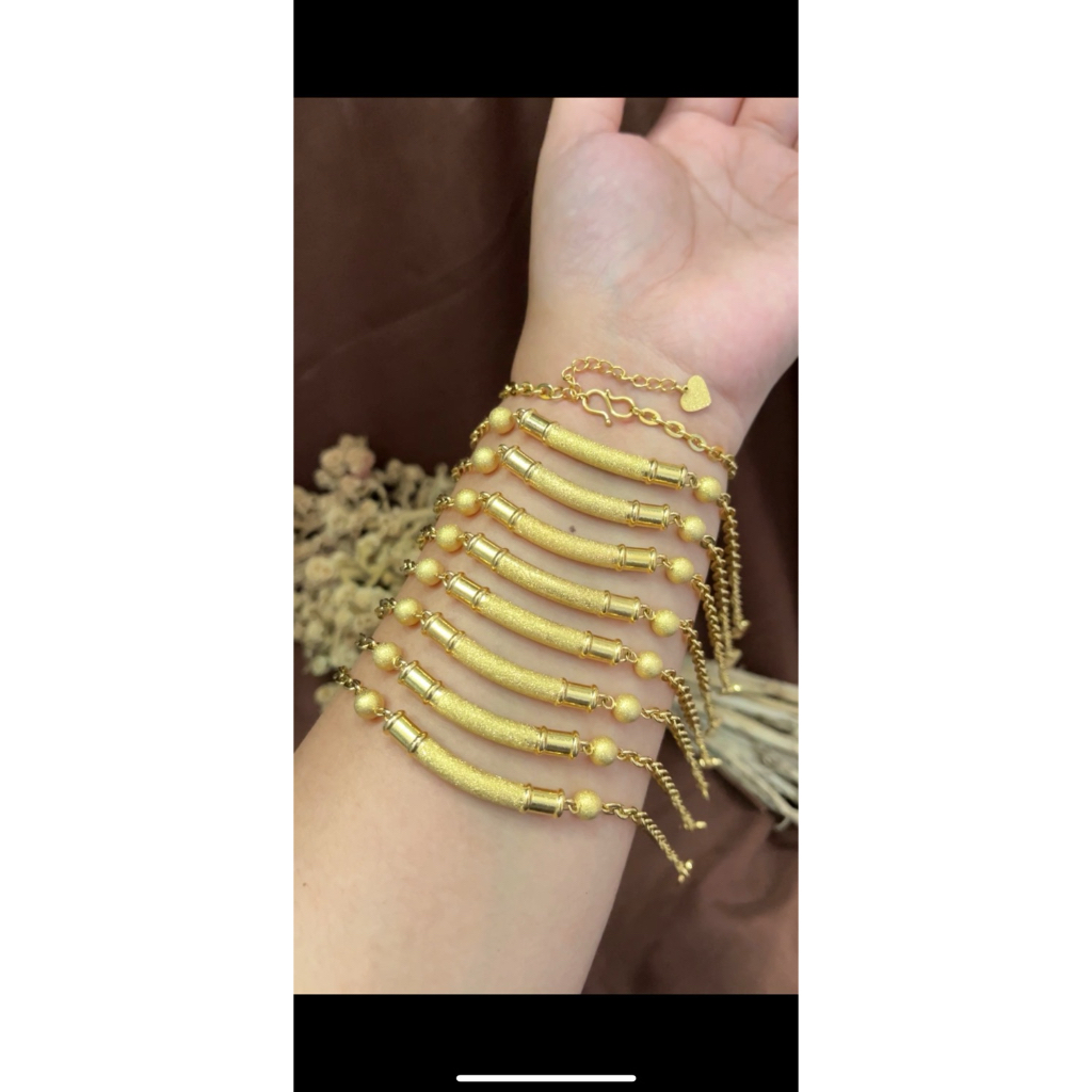 Gelang titanium bambu terbaru