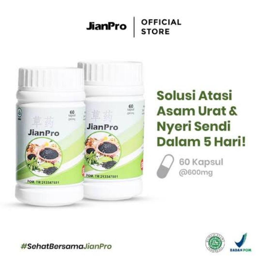 JianCare JIANPRO - Obat Herbal Cina Terdaftar BPOM 60 Kapsul