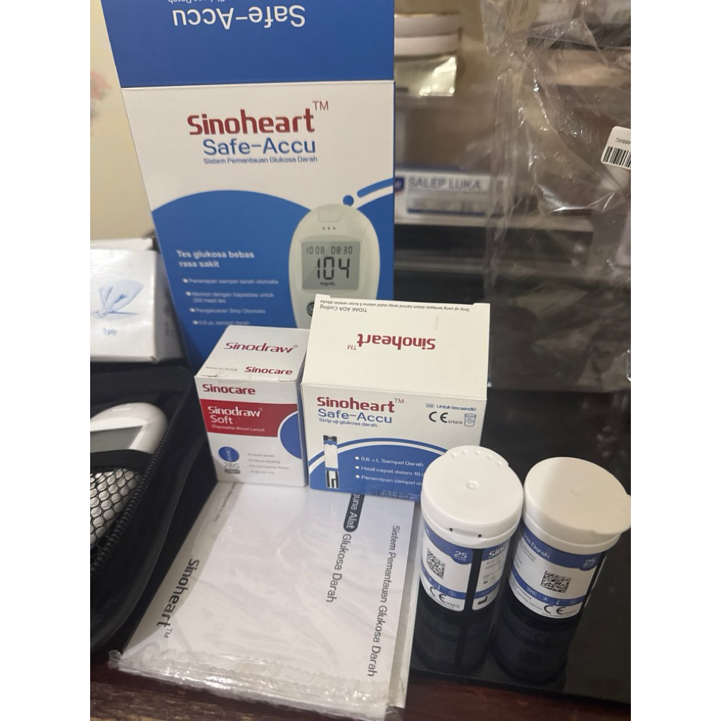 sinoheart sinocare alat tes gula darah