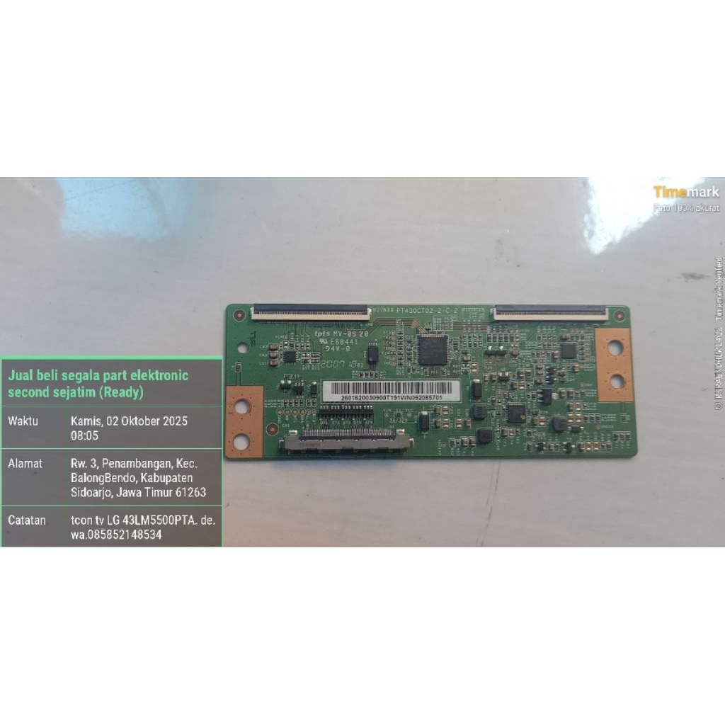 tcon tv LG 43LM5500PTA