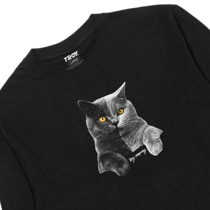 Troy Company Kaos Pria Lengan Panjang Hitam - Ibil Longsleeve Tshirt Black LSD 2172
