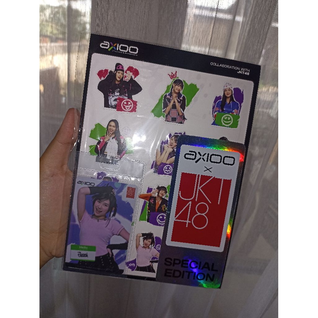 Sticker Axioo x JKT48 Asli Original Ori Official Resmi + Photocard (PC) Jessi