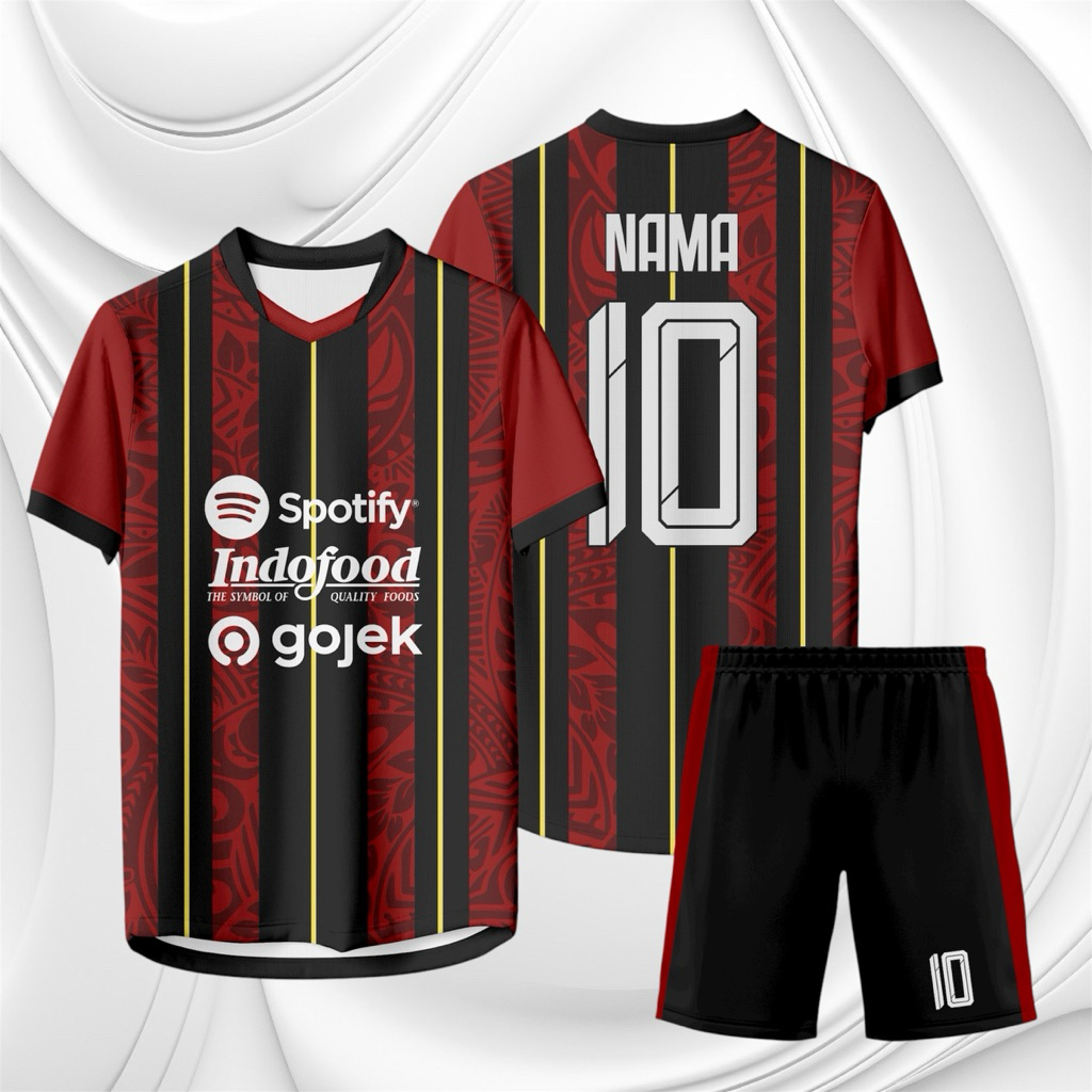 Setelan Jersey Bola Futsal Terbaru 2025 | Baju Printing Bisa Custom Nama Nomor Logo Gratis Desain Se