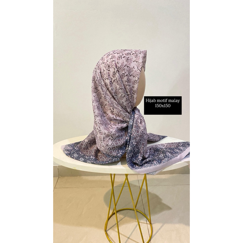Hijab Motif Malay - Preloved artis dan selebgram