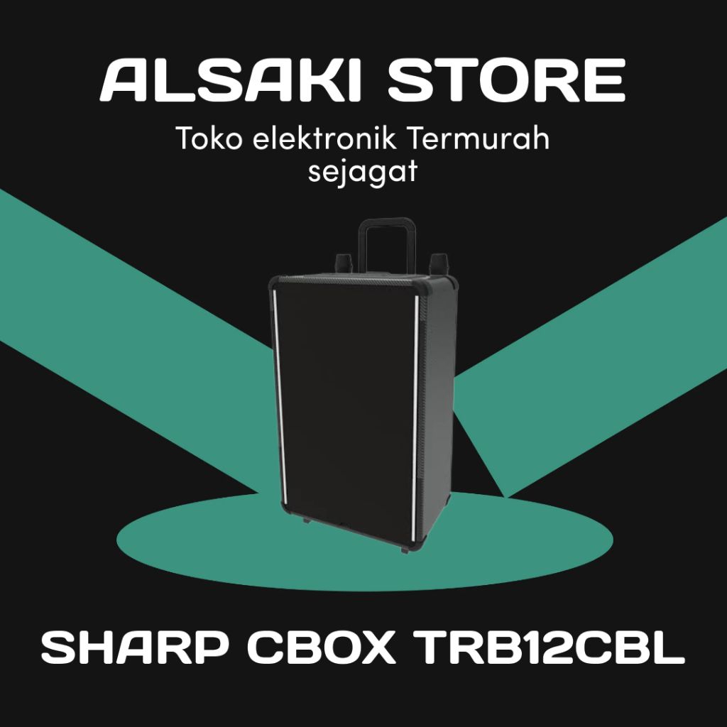 SHARP CBOX TRB12CBL/
CBOX-TRB12CBL SPEAKER KARAOKE Portable 12 inch