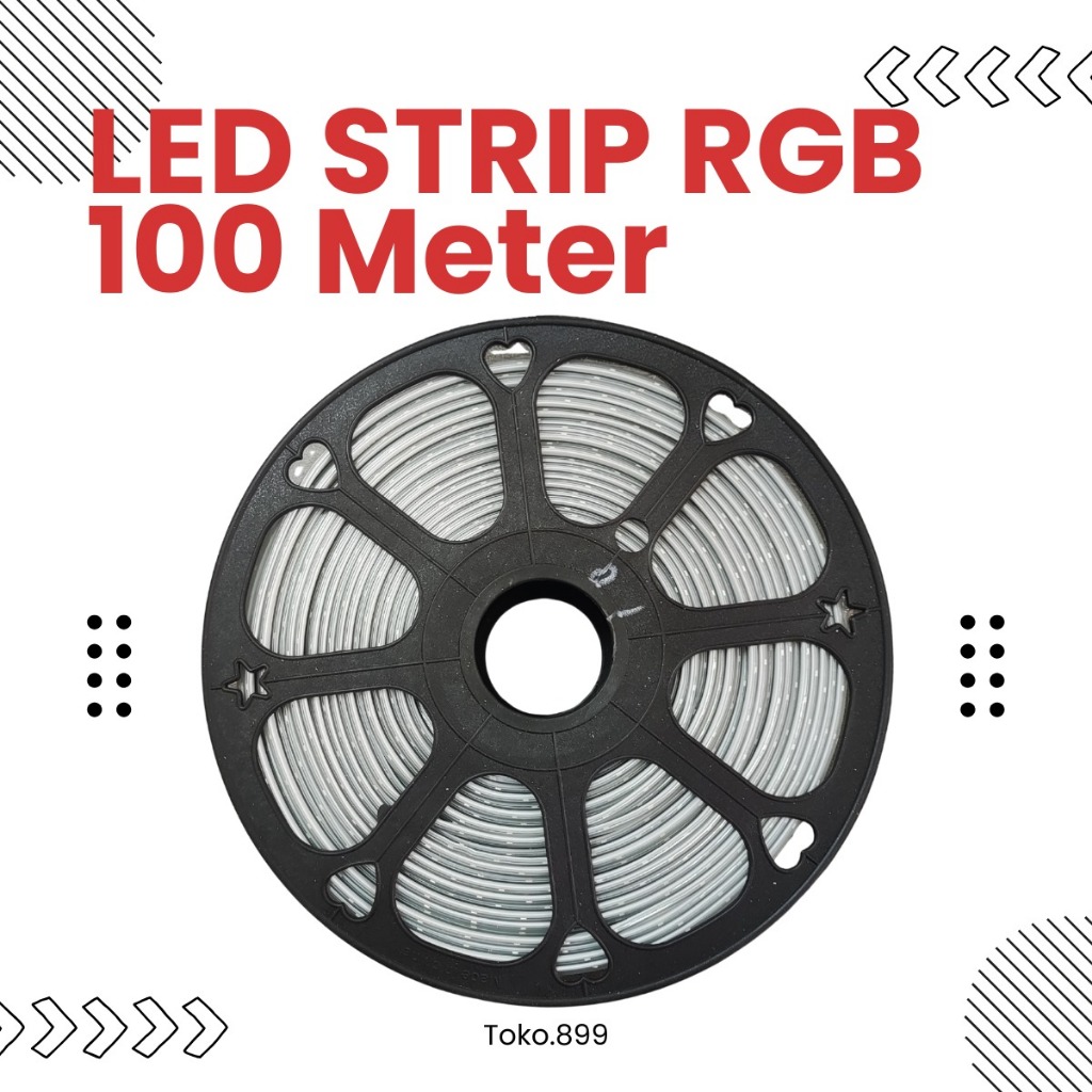 LAMPU LED STRIP SELANG RGB 220V 1ROLL 100 METER