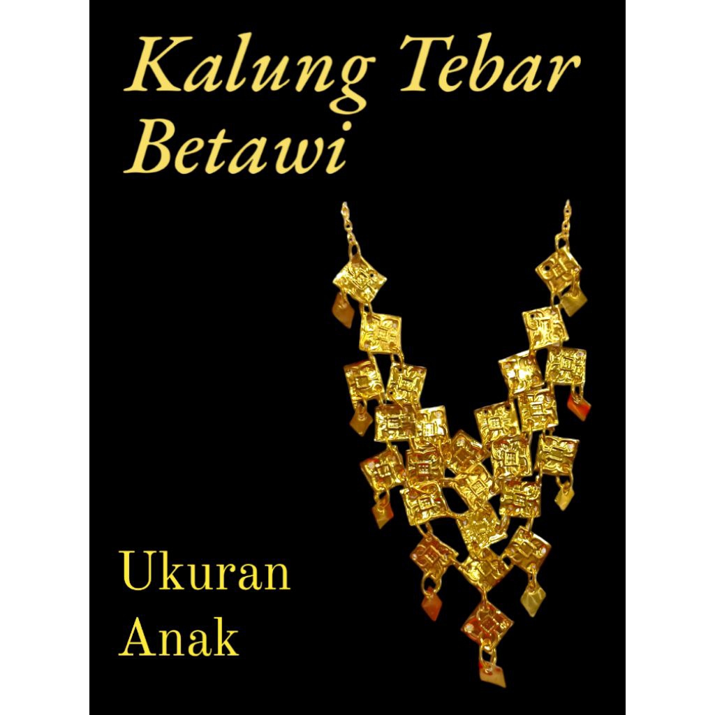 Kalung Tebar / Kalung Adat Betawi / Kalung Betawi Anak / Kalung Anak / Aksesoris None / Kalung None 