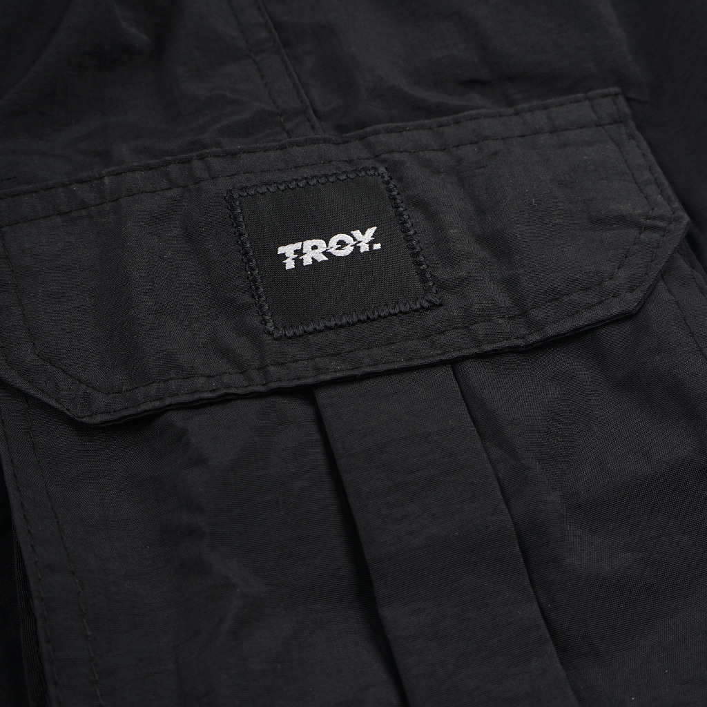 Troy Company Long Cargo Pants Black Rogue - Celana Panjang Cargo Hitam LCT 3344