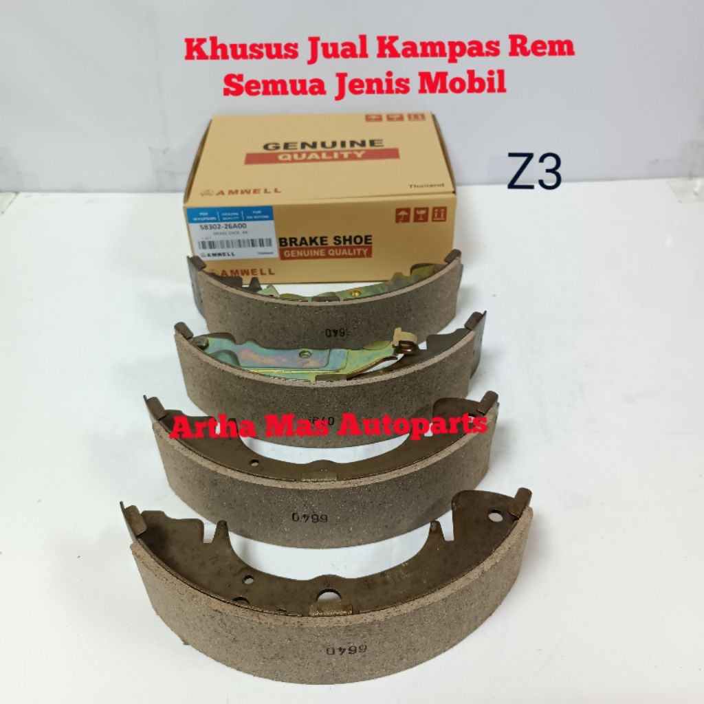 KAMPAS REM BELAKANG HYUNDAI TRAJET DOUBLE PISTON BRAKE SHOE HYUNDAI TRAJET