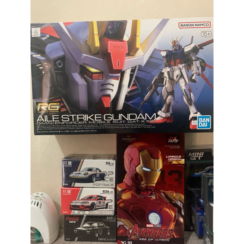 borongan gundam, ironman, dan 3 poprace