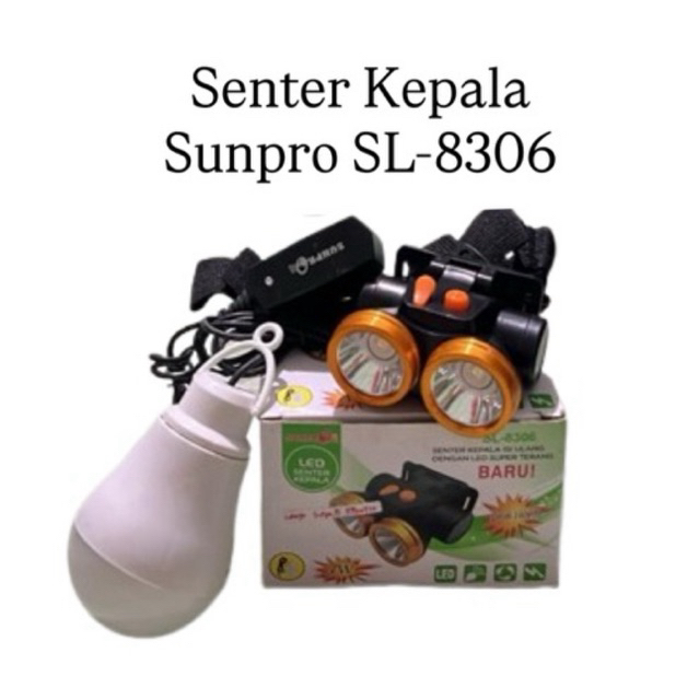Jual Senter Kepala Sunpro SL-8306/Senter Kepala Murah