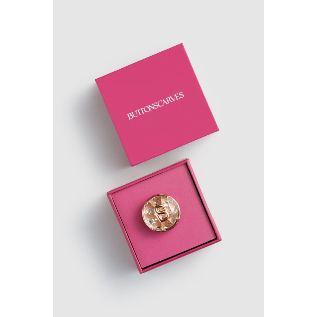 Brillora Pin Brooch Rosegold/Gold/Hematite/Silver Buttonscarves Bros