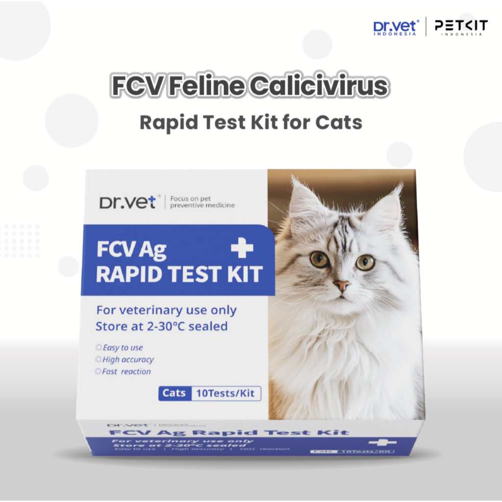 DR. VET Feline Calici Virus Antigen Rapid Test Kit for Cats