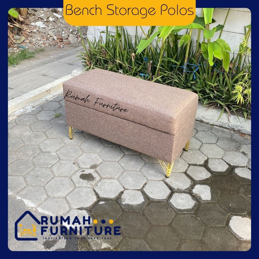 Rumah Furniture - Bench Storage Polos | Bench Storage | Bench | Stool | Sofa Bench | Phuf sofa