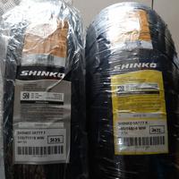 Shinko SR777 130/70-18 +180/65-16 ww whitewall ban harley street glide