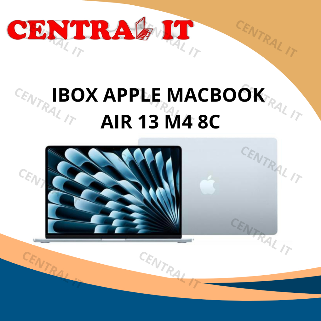 iBox Apple MacBook Air 13 M4 8C Silver dengan Chip M4, Layar Liquid Retina, Baterai Hingga 18 Jam, D