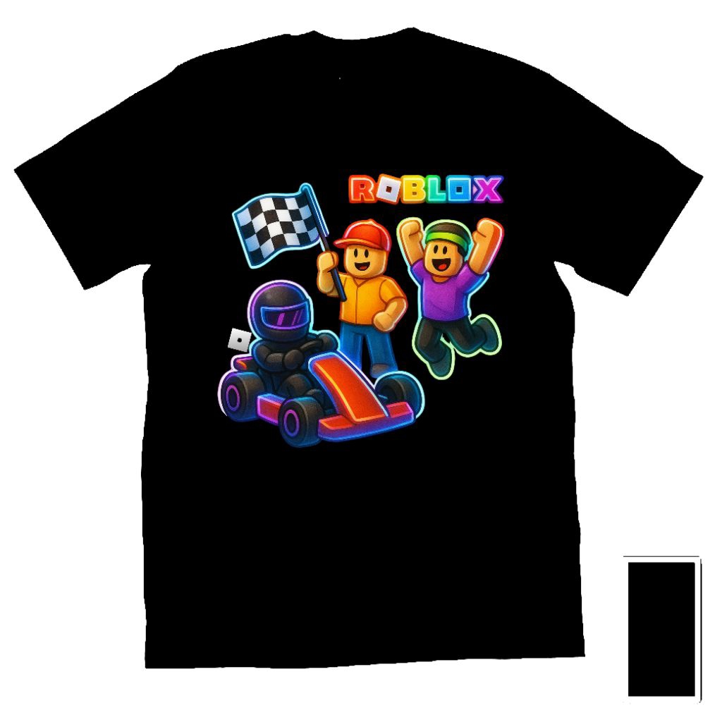 Kaos Baju Tshirt Cowok Pria Cewek Wanita Unisex Anak Dewasa Kids Baby Boy Game Roblox Robloxs Robloc