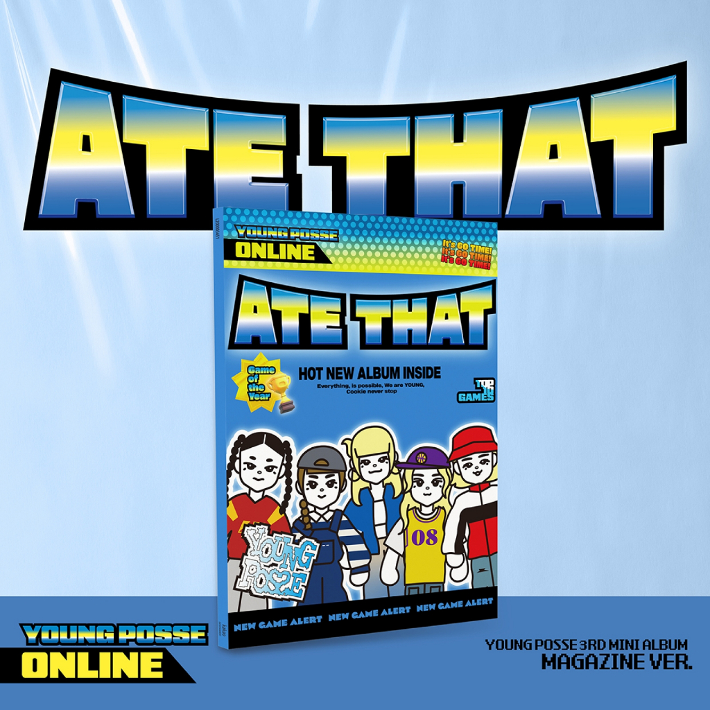 [DP ONLY/BACA DESK] YOUNG POSSE 3rd EP Album - ATE THAT (Magazine Ver.)